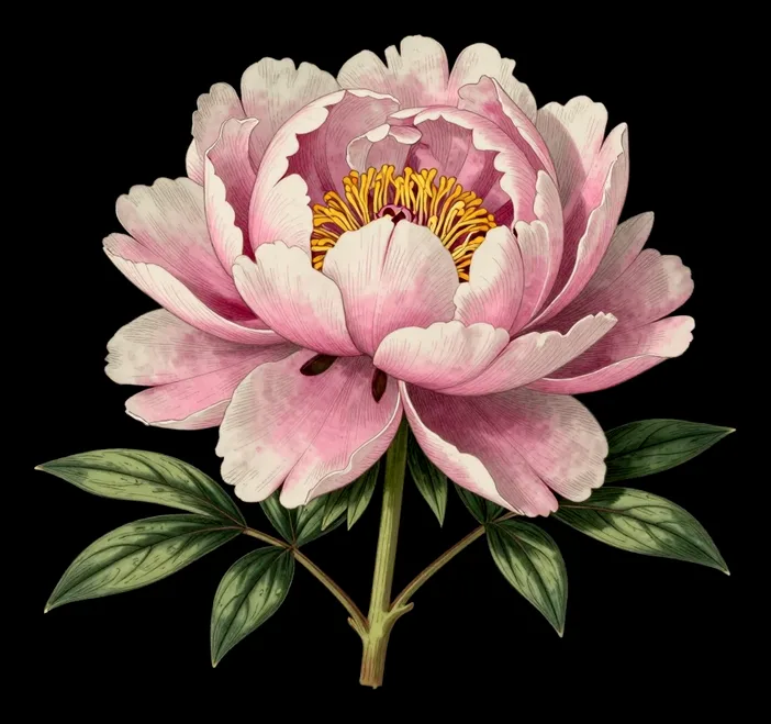 Pink peony